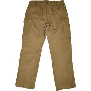 Vintage Dickies Men’s Carpenter Pants 38x34 Khaki Canvas Baggy Wide Leg Y2K